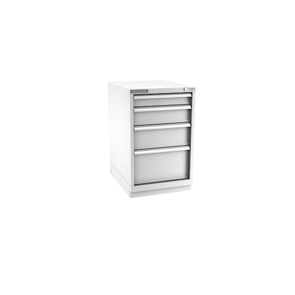 Champion Tool Storage Modular Tool Cabinet, 4 Drawer, Light Gray, Steel, 22 in W x 28-1/2 in D x 36 in H N15000401ILCFTB-LG - main